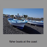 fisher boats at the coast